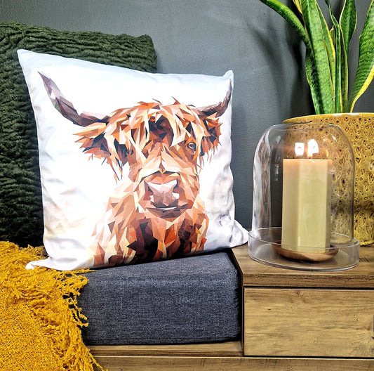 HIGHLAND COW velvet cushion