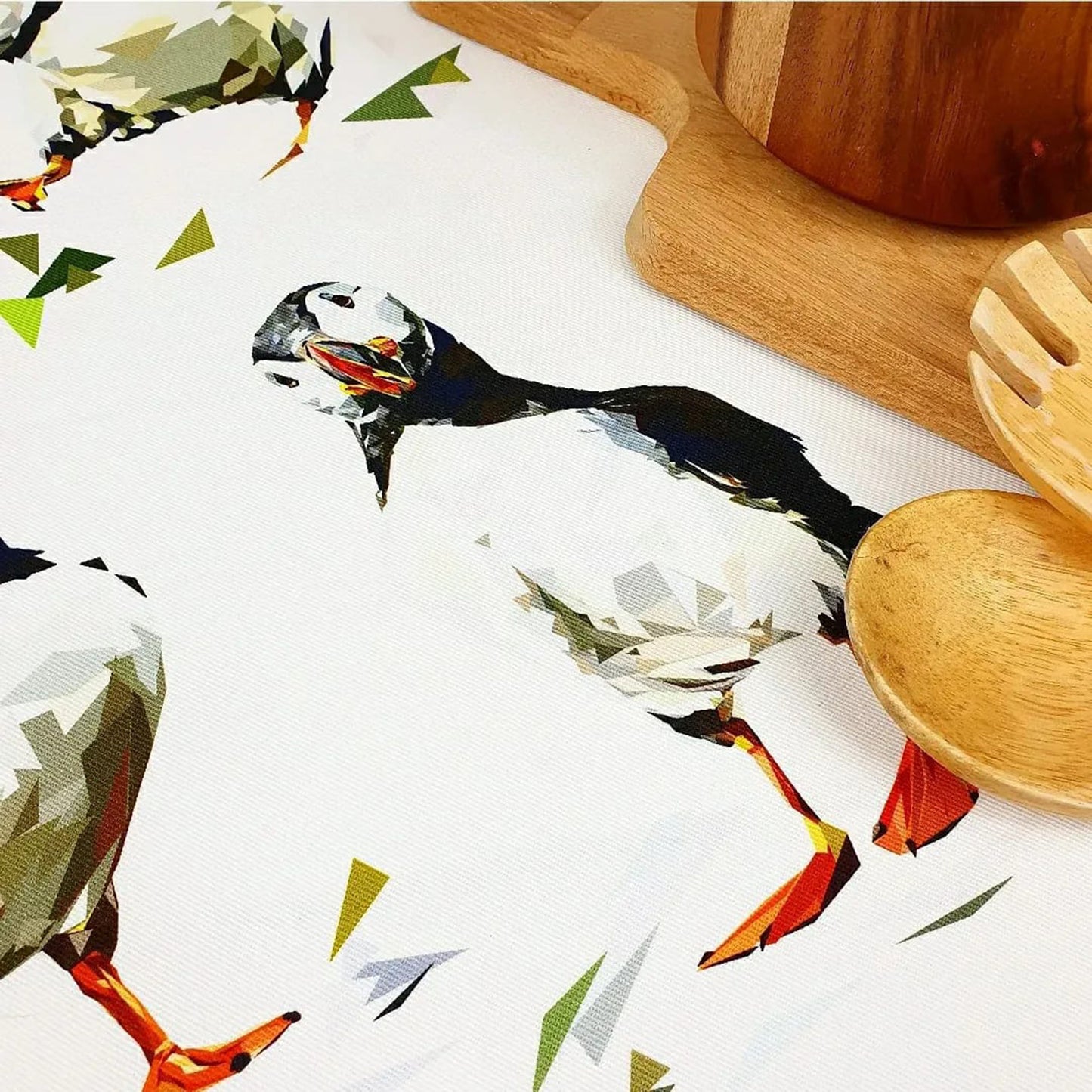 ATLANTIC PUFFIN MIX tea towel