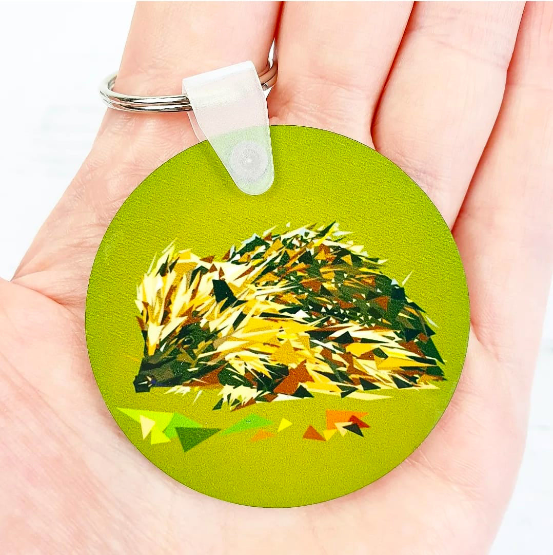 EUROPEAN HEDGEHOG keyring – Louise Jennifer Design