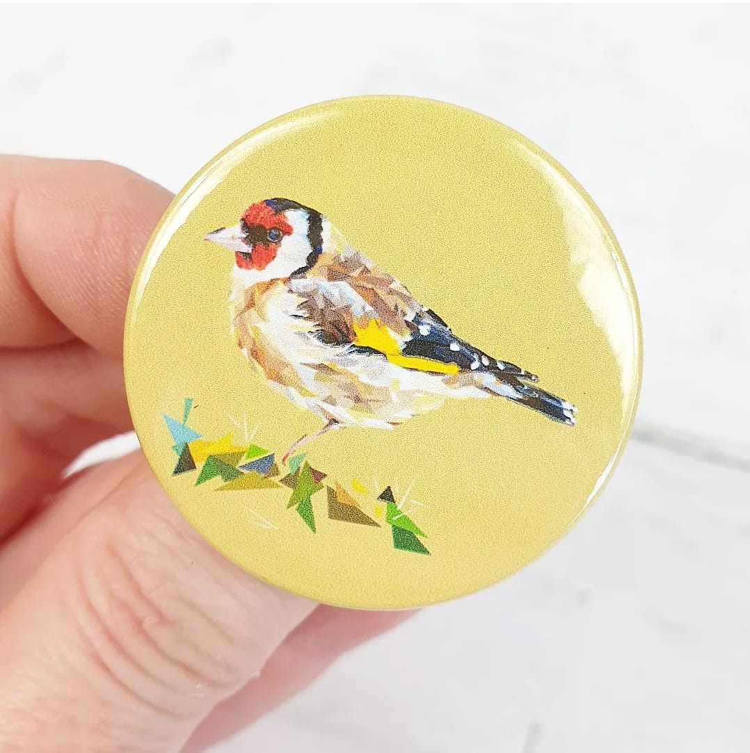 GOLDFINCH pin badge