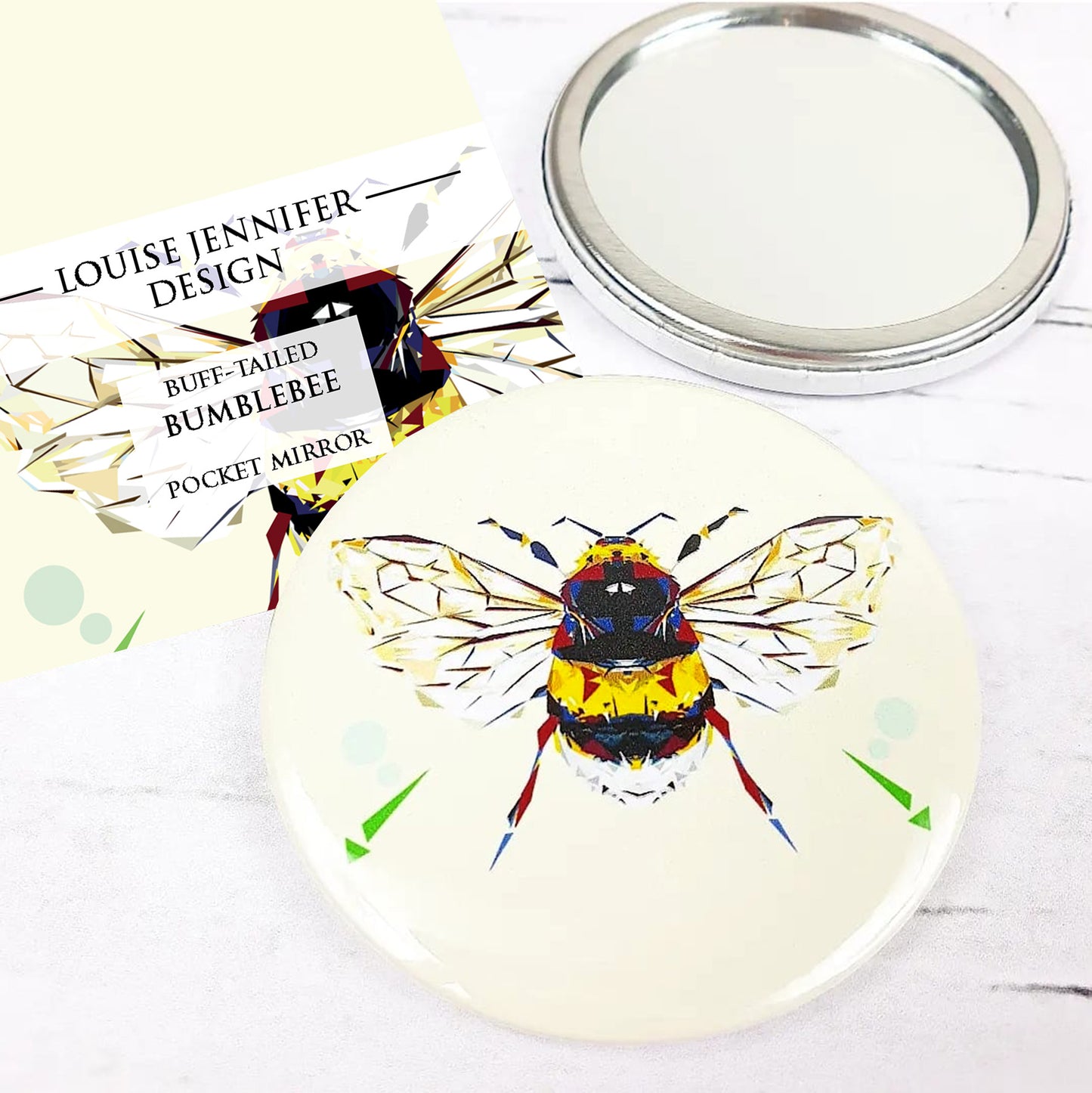 BUFF-TAILED BUMBLEBEE pocket mirror