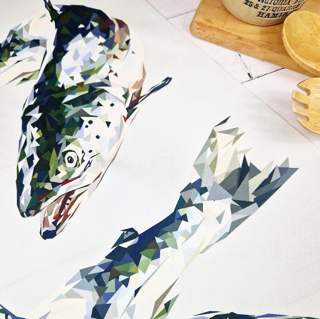 ATLANTIC SALMON tea towel