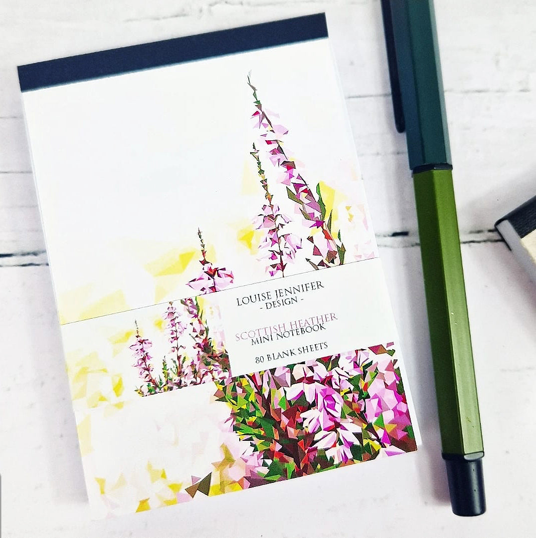 SCOTTISH HEATHER mini notebook