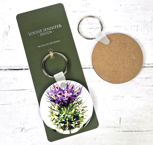 SPEAR THISTLE keyring