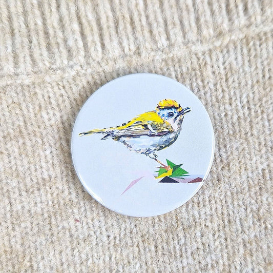 GOLDCREST pin badge