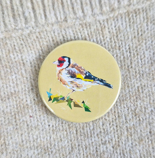 GOLDFINCH pin badge