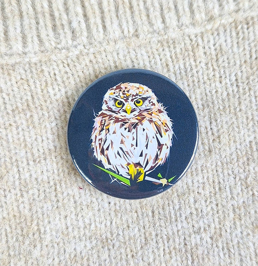 LITTLE OWL pin badge