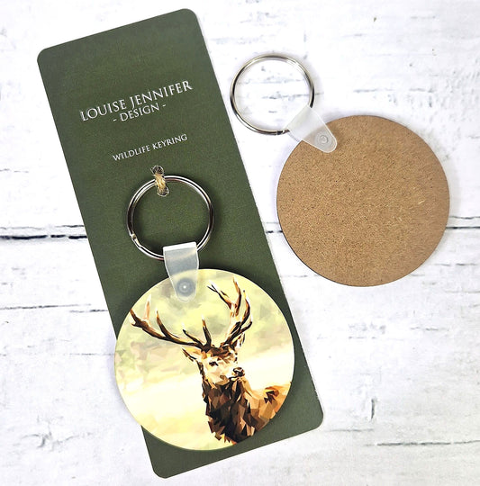 RED STAG keyring