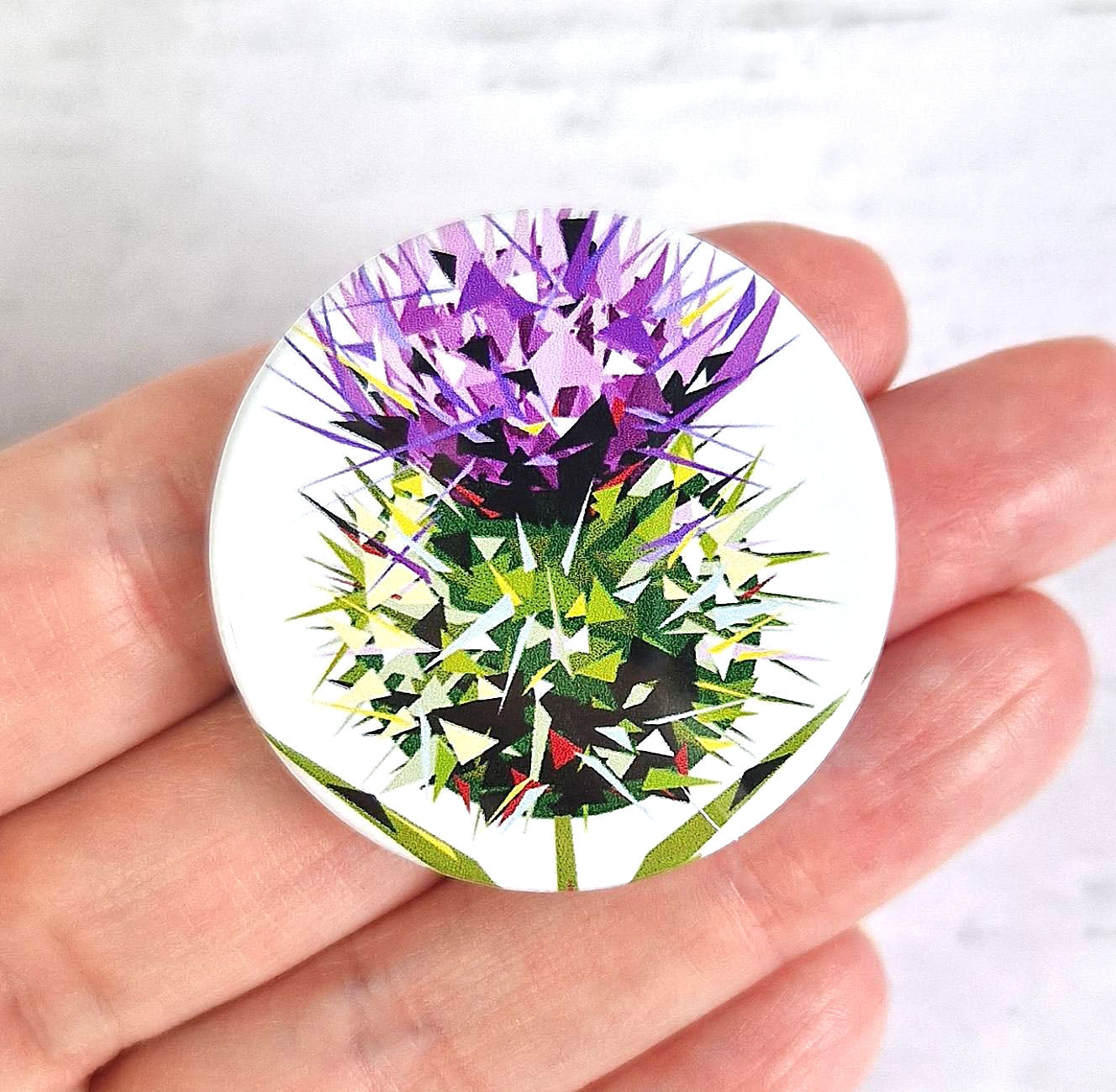 SPEAR THISTLE pin badge