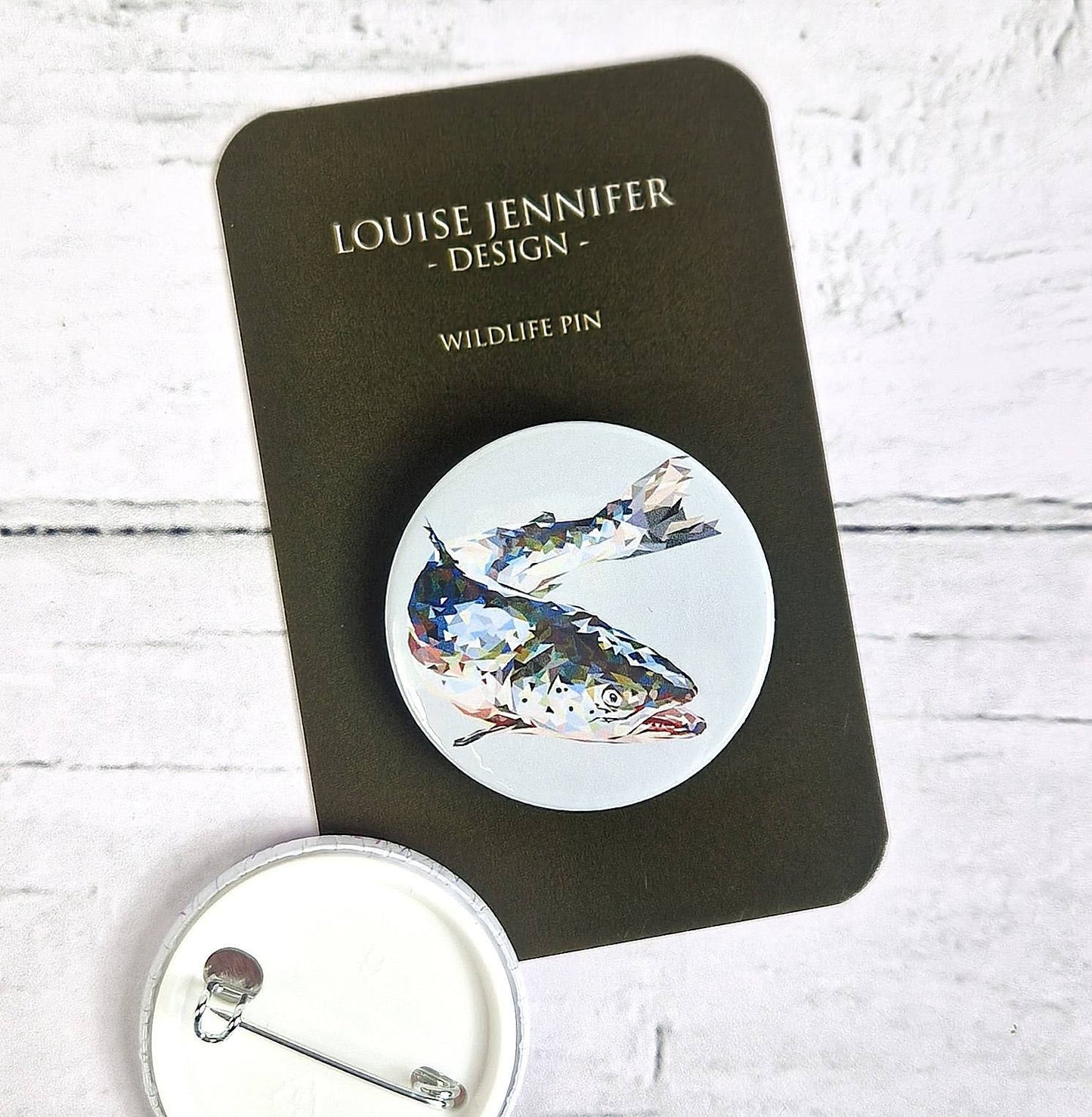 ATLANTIC SALMON pin badge