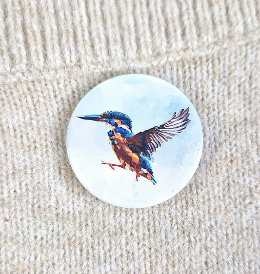 KINGFISHER pin badge