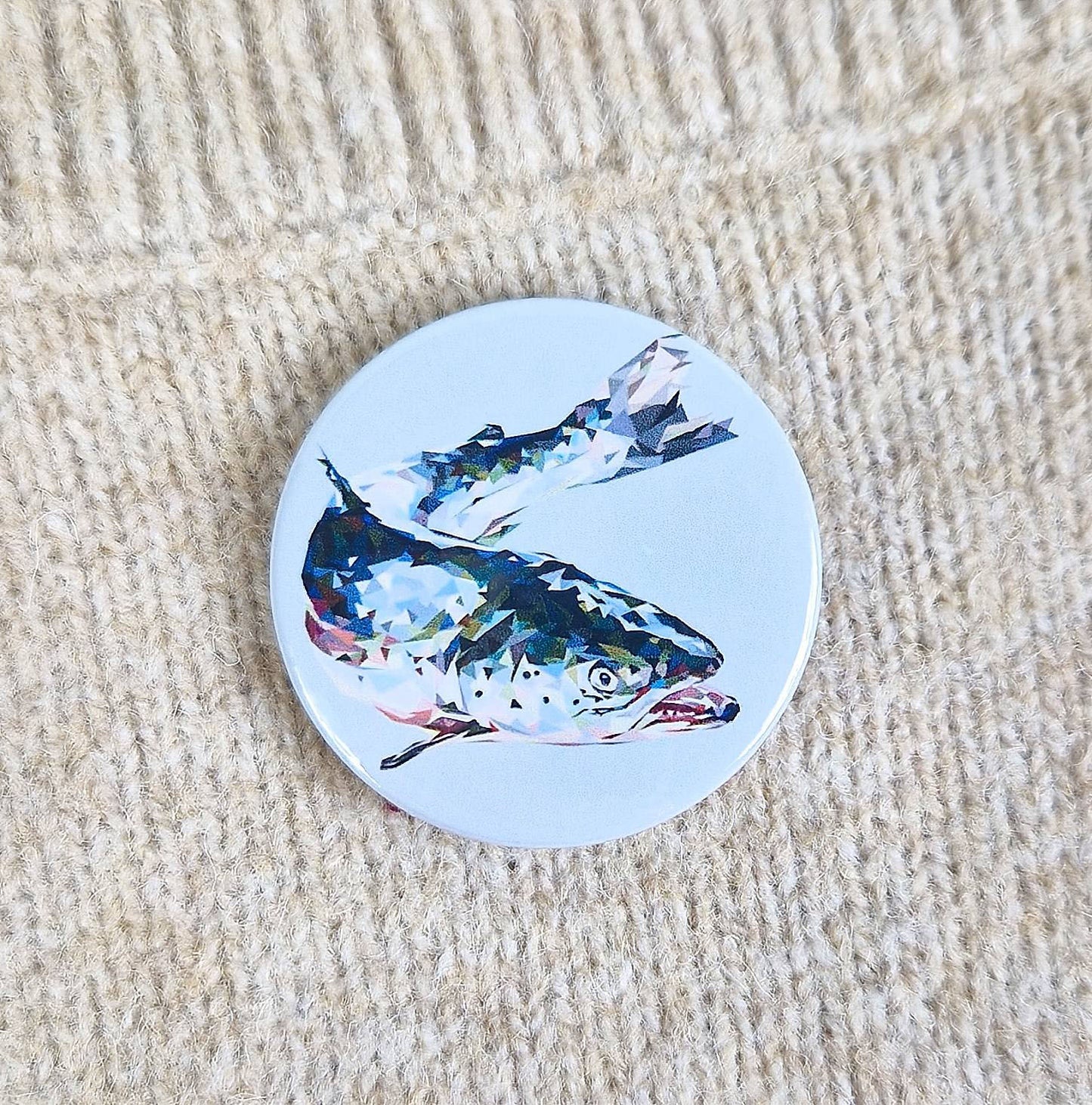 ATLANTIC SALMON pin badge