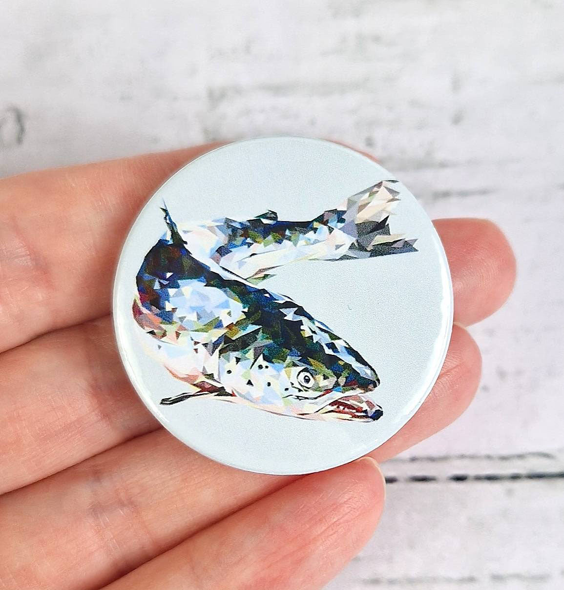 ATLANTIC SALMON pin badge