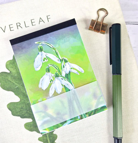 SNOWDROPS illustrated mini notebook