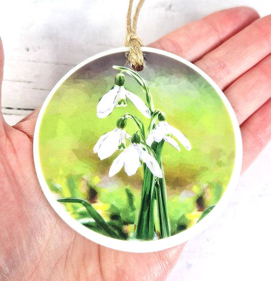 SNOWDROPS ceramic decoration