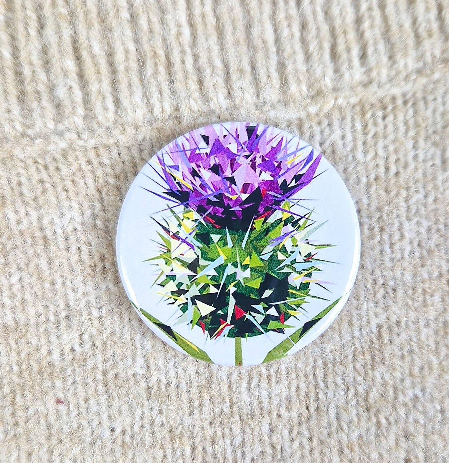 SPEAR THISTLE pin badge