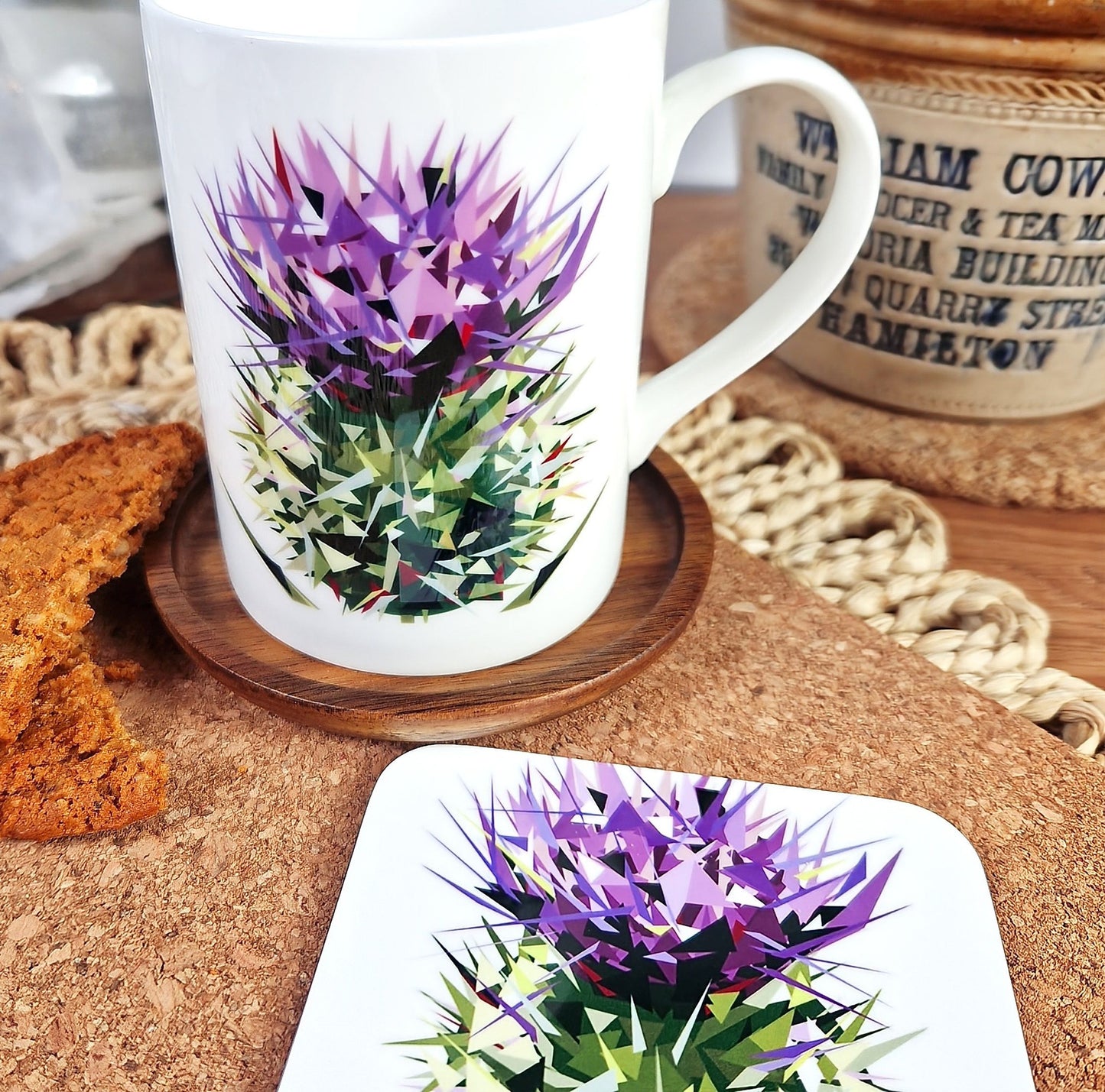 SPEAR THISTLE illustrated mug *NEW