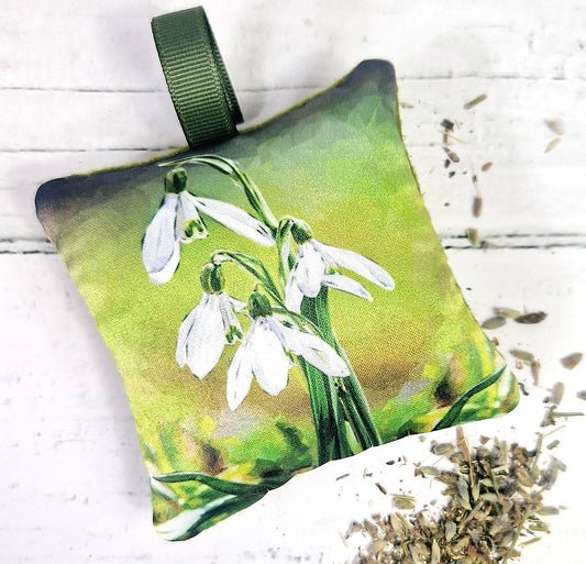 SNOWDROPS lavender sachet