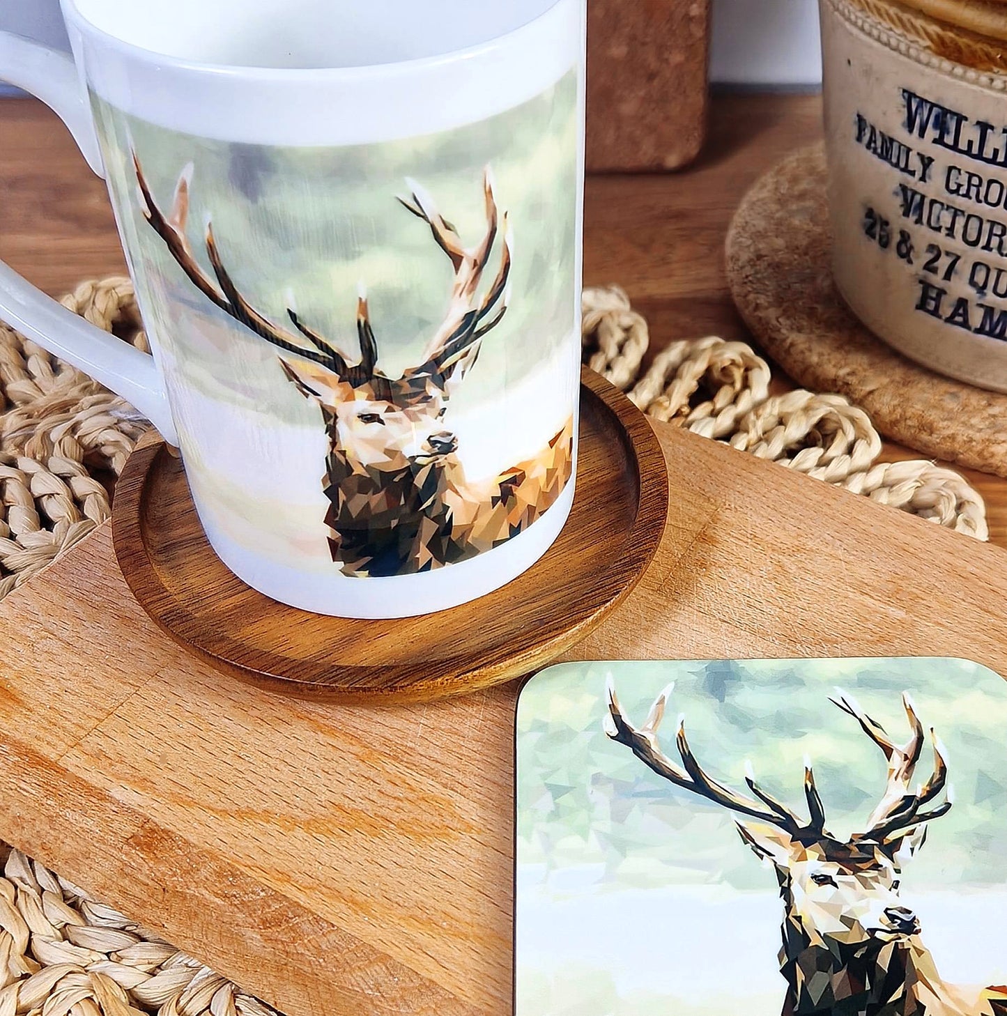 RED STAG illustrated mug *NEW