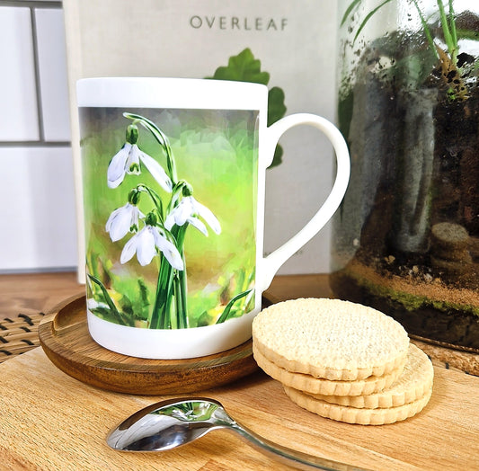 SNOWDROPS illustrated mug *NEW