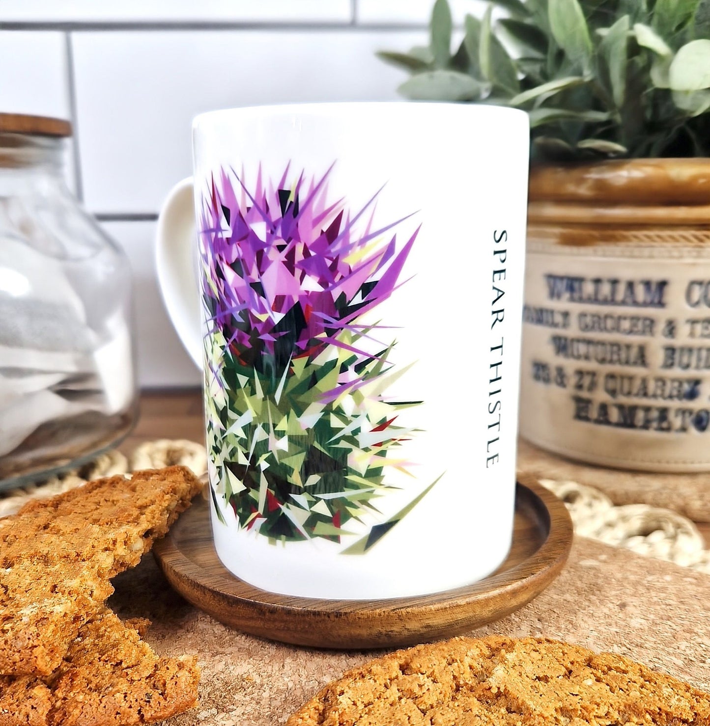 SPEAR THISTLE illustrated mug *NEW