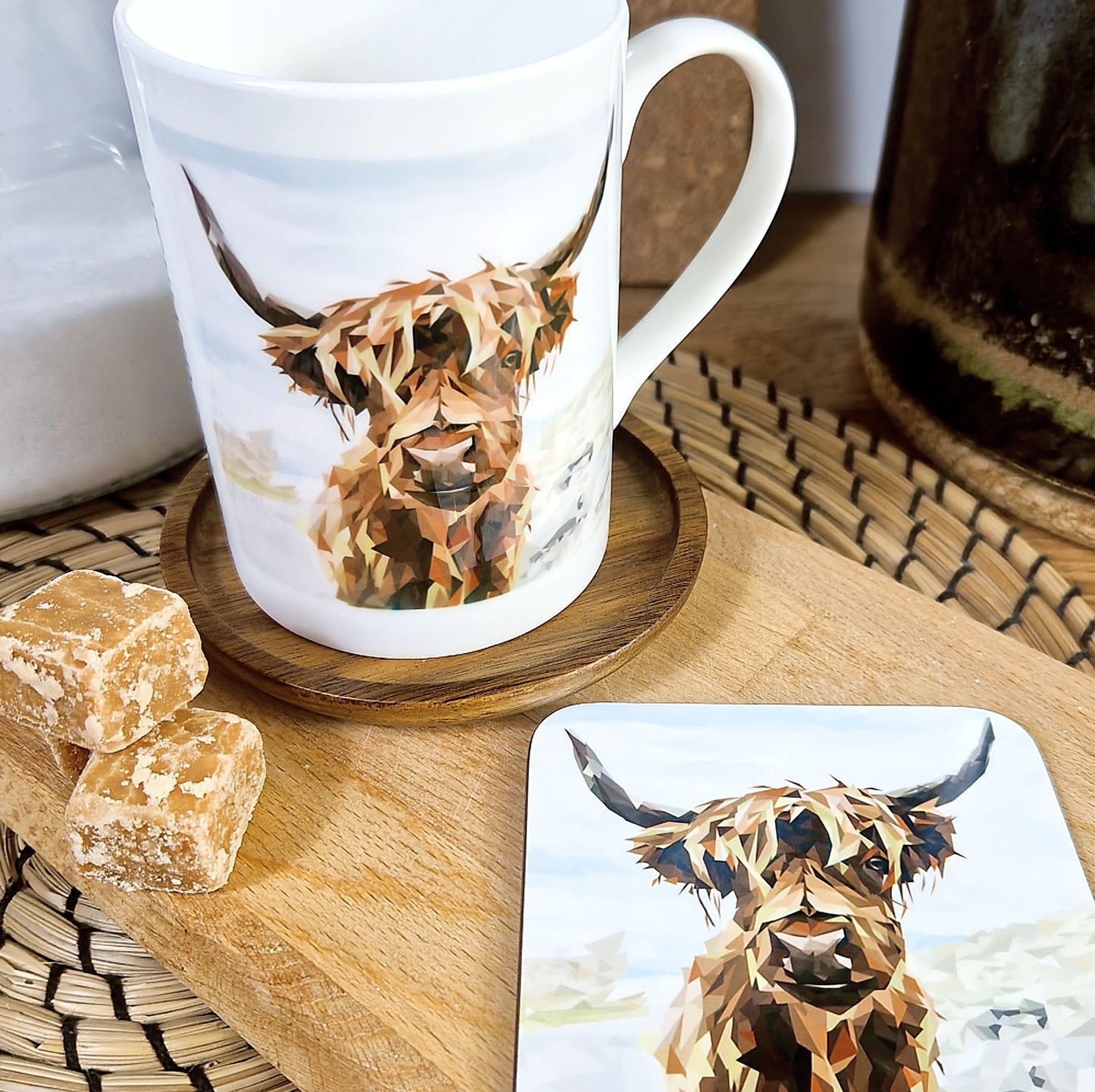 HIGHLAND COW illustrated mug *NEW