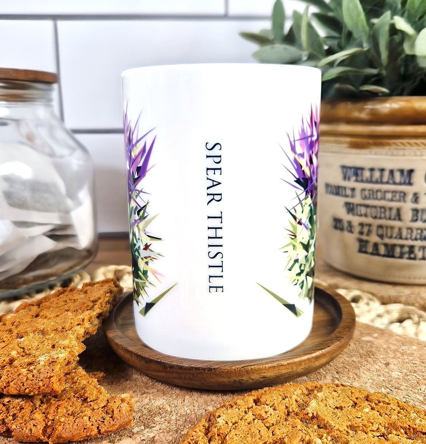 SPEAR THISTLE illustrated mug *NEW