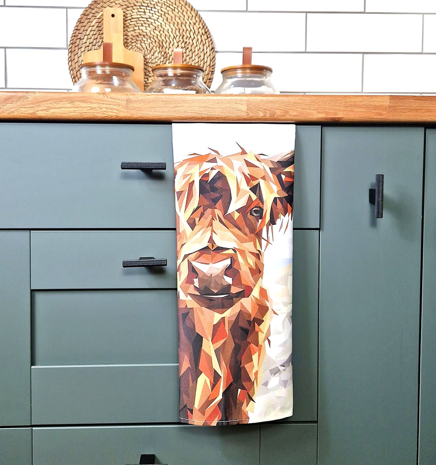 HIGHLAND COW tea towel *NEW