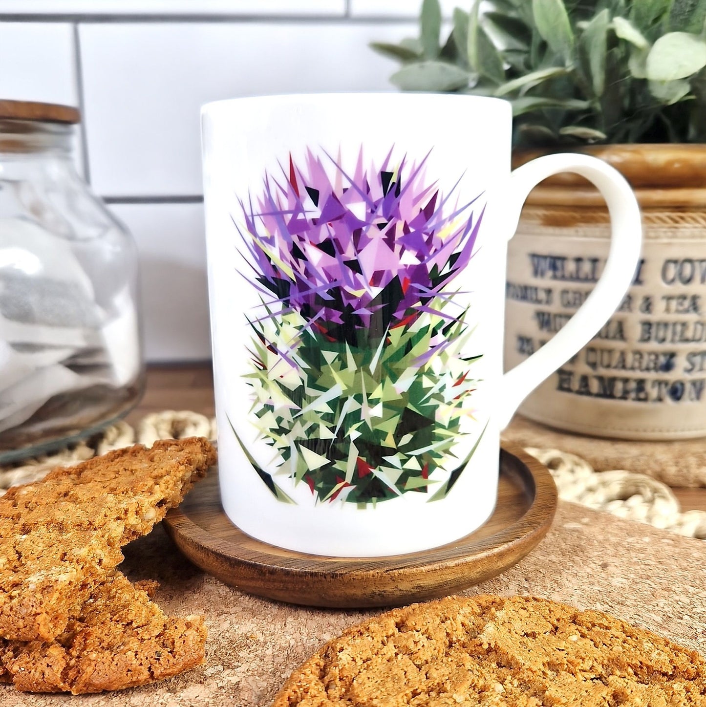 SPEAR THISTLE illustrated mug *NEW