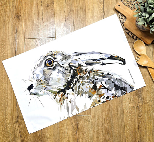 MOUNTAIN HARE cotton tea towel - 50% OFF APPLIED AT CHECKOUT