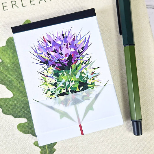 SPEAR THISTLE illustrated mini notebook