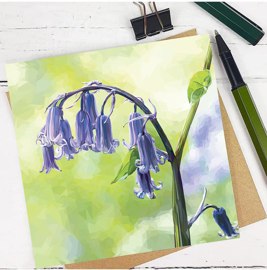 BLUEBELLS greeting card