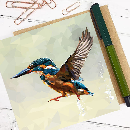 KINGFISHER greeting card