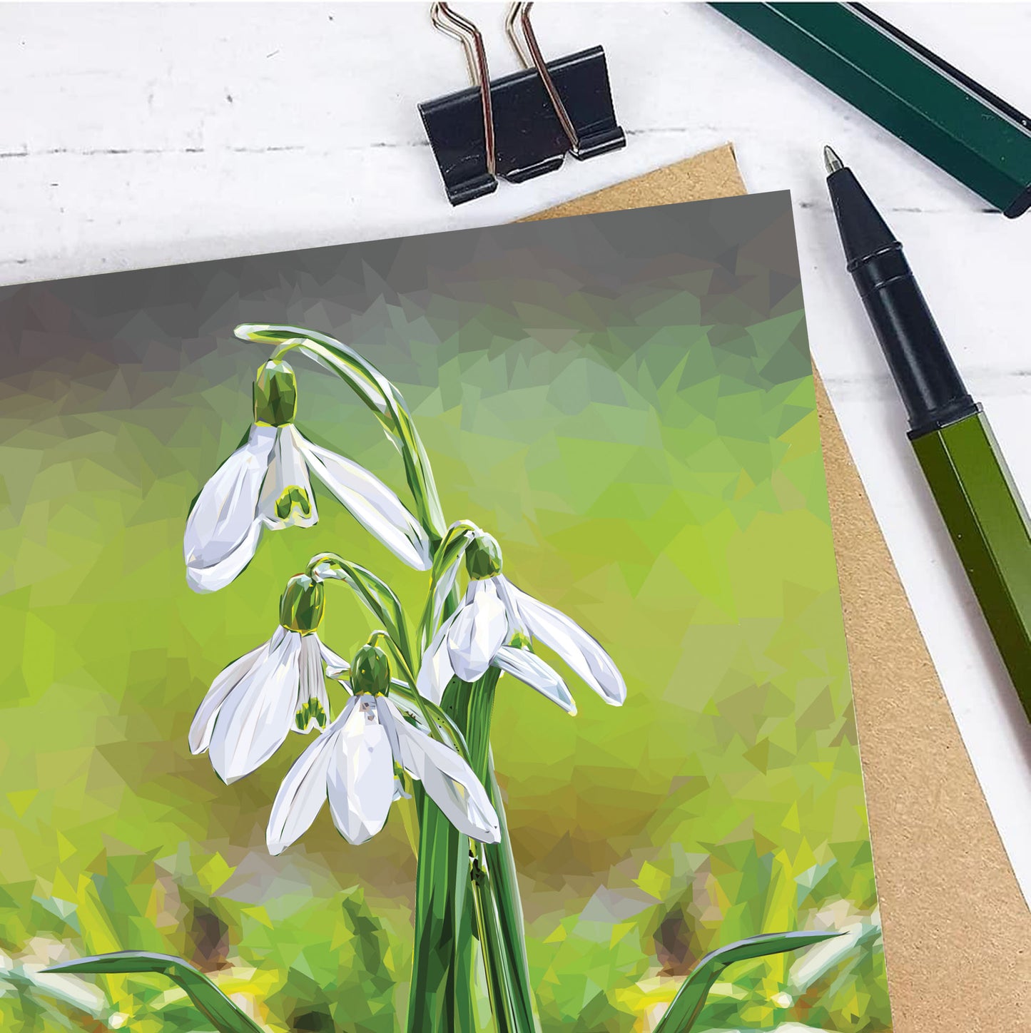 SNOWDROPS greeting card